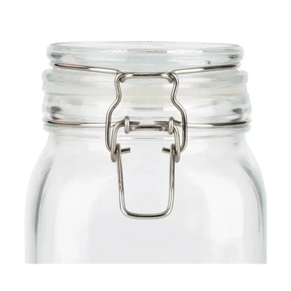 Contenedor Vidrio Hermético Tapa Clip 1 Litro Frasco Brocal - Vittori - empaque