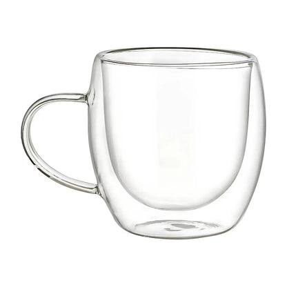 Set 2 Tazas Termicas Doble Pared Borosilicato 260ml Café - Vittori