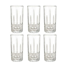 Juego 6 Vasos Jaiboleros Highball Grande De Vidrio 450 Ml Color Magno - Vittori - vista lateral