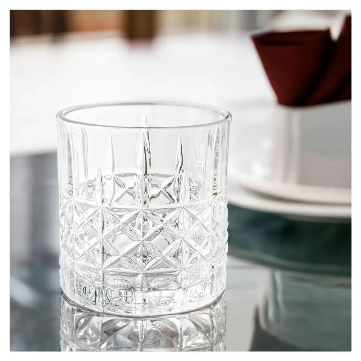 6 Vasos Dof Para Whisky De Vidrio Cristal Labrado 305 Ml Color Magno - Vittori - empaque
