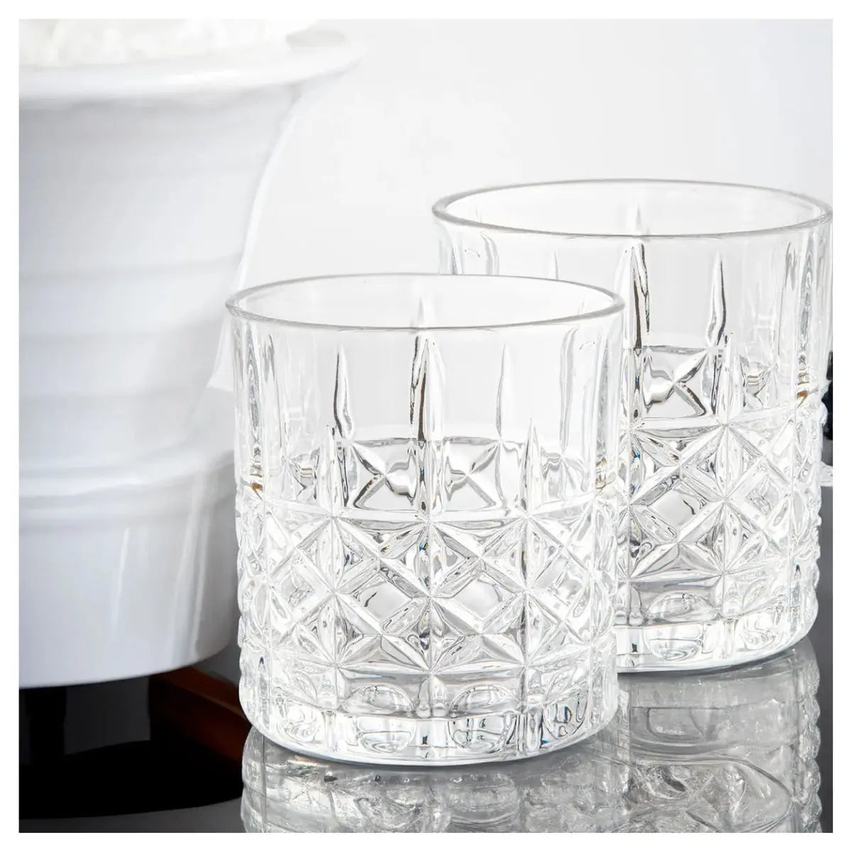 6 Vasos Dof Para Whisky De Vidrio Cristal Labrado 305 Ml Color Magno - Vittori - detalle