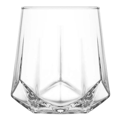 Juego 6 Vasos Dof Old Fashion Valeria Modernos Vidrio 400ml Color Cristalino - Vittori - empaque