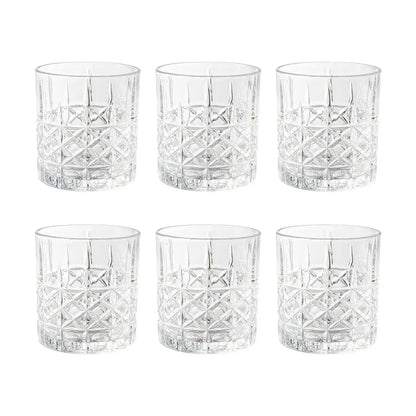 6 Vasos Dof Para Whisky De Vidrio Cristal Labrado 305 Ml Color Magno - Vittori - vista lateral