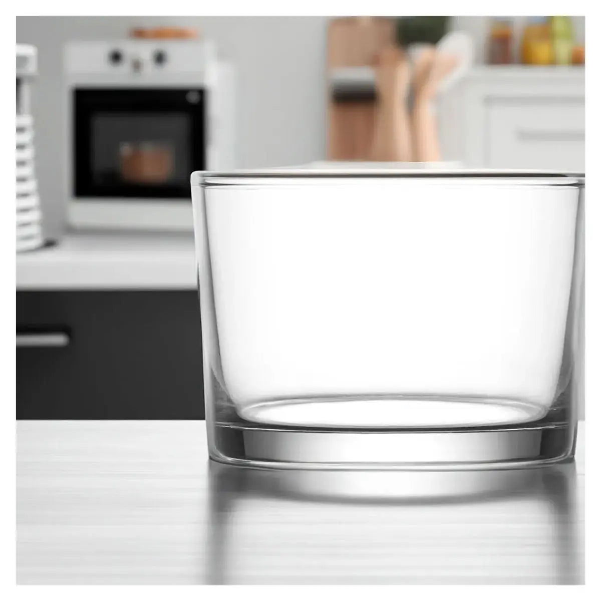 Juego 6 Vasos Dof Lav  Vidrio Liso 240 Ml Color Cristalino - Vittori - detalle