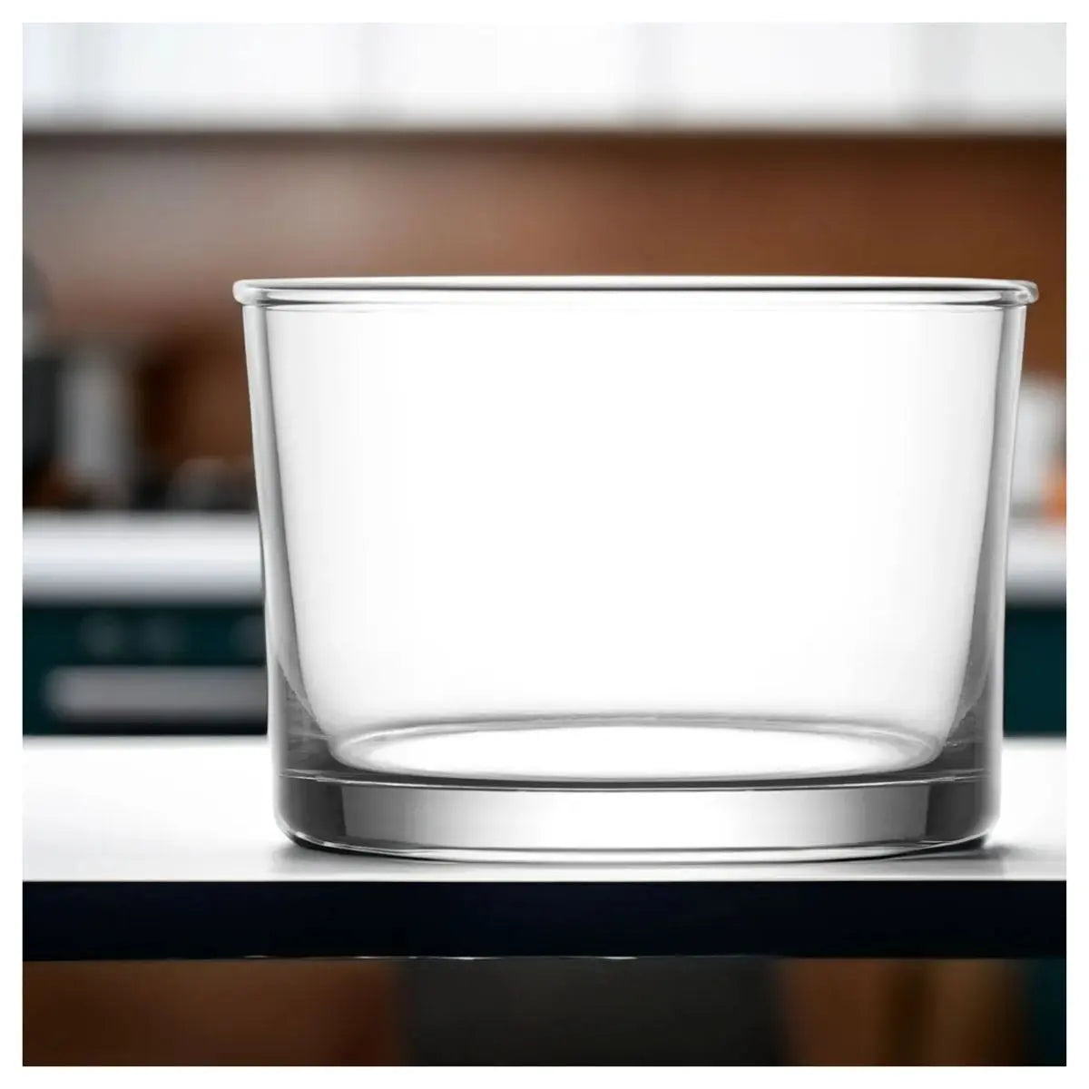 Juego 6 Vasos Dof Lav  Vidrio Liso 240 Ml Color Cristalino - Vittori - vista trasera