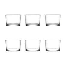 Juego 6 Vasos Dof Lav  Vidrio Liso 240 Ml Color Cristalino - Vittori - empaque