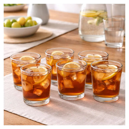 Juego 6 Vasos Dof Lav  Vidrio Liso 345 Ml Color Cristalino - Vittori