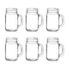 6pz Mason Jar Ice Cold Drink LISO transparente de 16oz SIN TAPA - Vittori - vista lateral