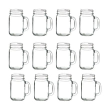 12pz Mason Jar Ice Cold Drink LISO transparente de 16oz SIN TAPA - Vittori