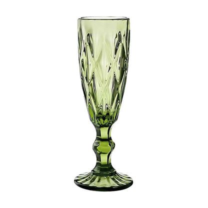 6 Copas Cristal Vino Flauta Libia Grande 170ml Elegir Color Azul Cobalto - Vittori - contenido