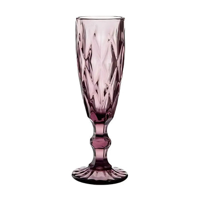 6 Copas Cristal Vino Flauta Libia Grande 170ml Elegir Color Púrpura - Vittori - uso
