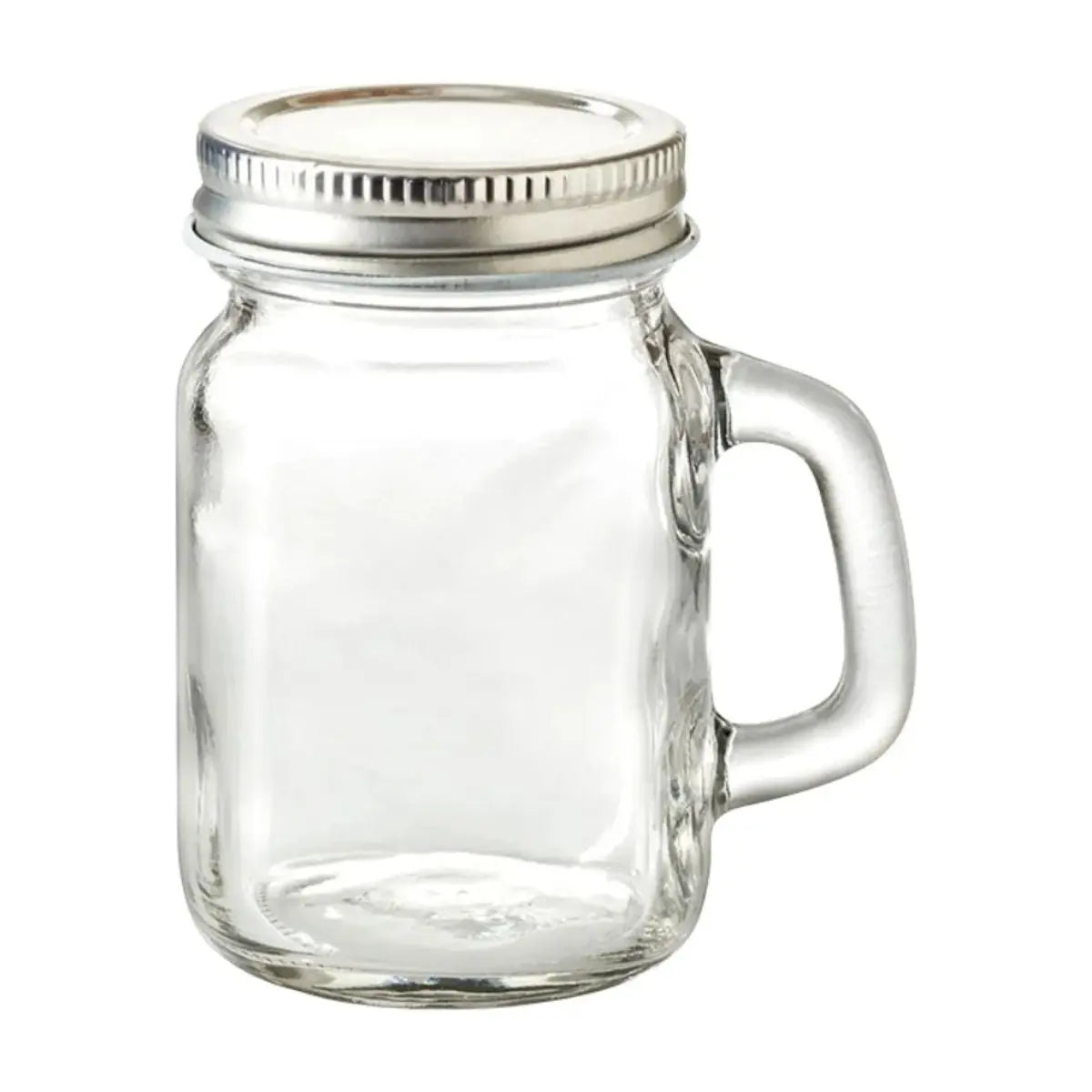 4 PIEZAS Mason Jar MINI c/Asa Tapa PLATA - Vittori - vista trasera