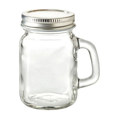 4 PIEZAS Mason Jar MINI c/Asa Tapa PLATA - Vittori - vista trasera