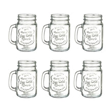 6pz Mason Jar Ice Cold Drink Grabado TRANSPARENTE de 16oz SIN TAPA - Vittori - detalle