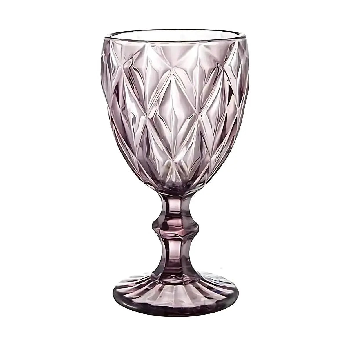 3 Copas Cristal Vino Agua Libia Grande 335ml Elegir Color Púrpura - Vittori - vista lateral