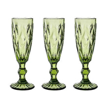 3 Copas Cristal Vino Flauta Libia Grande 170ml Olivo Vittori - Vittori - vista trasera