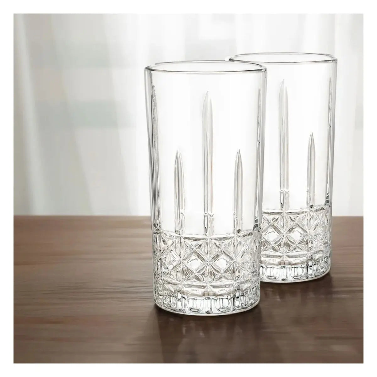 Juego 6 Vasos Jaiboleros Highball Grande De Vidrio 450 Ml Color Magno - Vittori - empaque