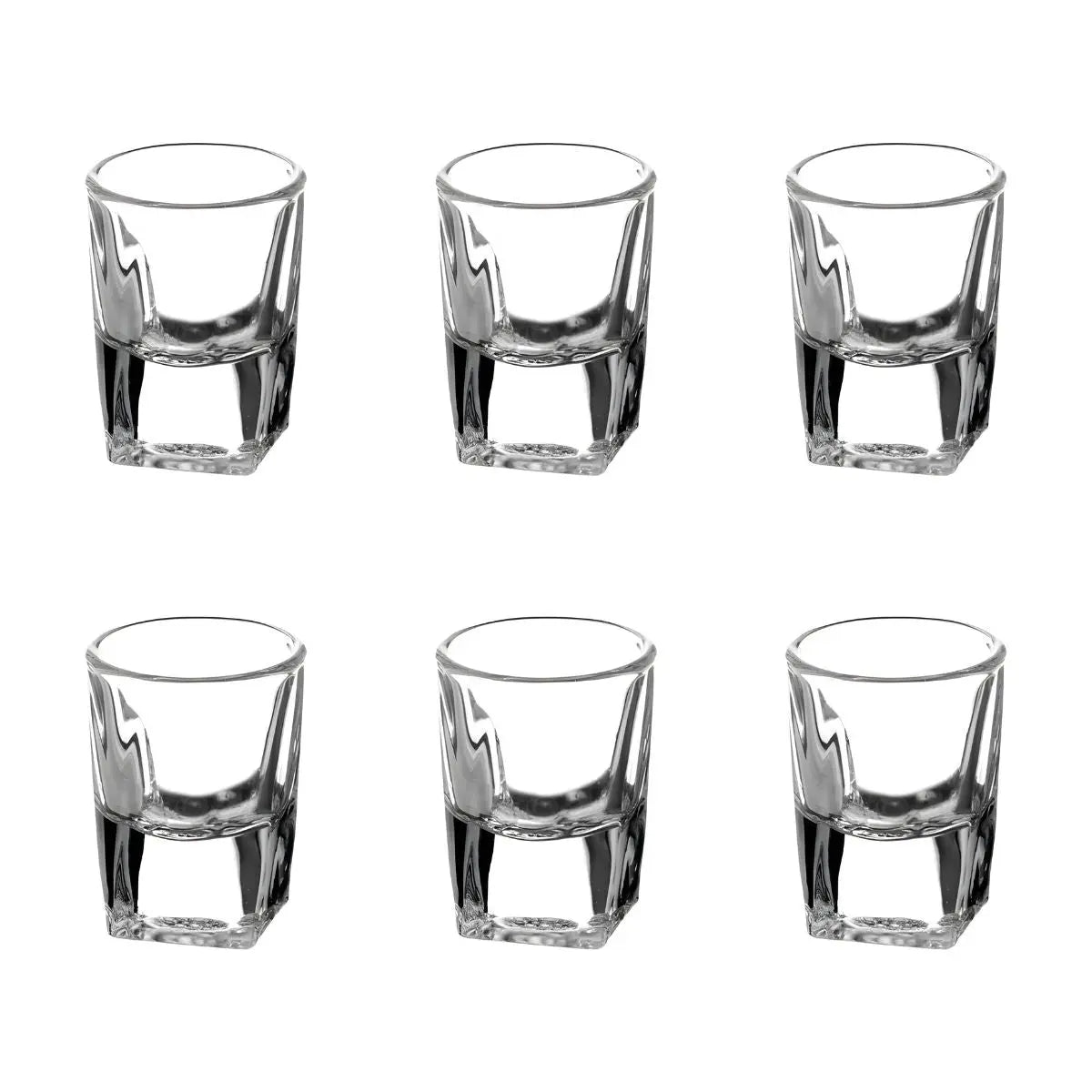 6pz Tequilero Mini Cuadrado 15ml - Vittori