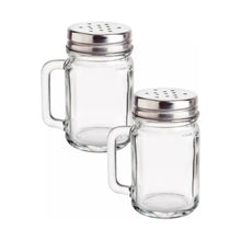 Set 6 Saleros De Cristal Mason Jar Liso 10 Ml - Vittori