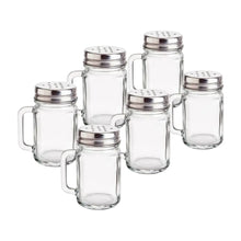 Set 6 Saleros De Cristal Mason Jar Liso 10 Ml - Vittori - empaque