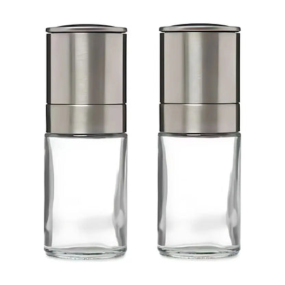 Set de 2 molinillos con tapa acero INOXIDABLE - Vittori