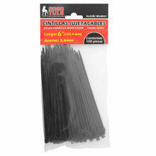 Pack 100 piezas Cincho Sujetacable 6" Dogotuls Negro, Nylon virgen - Dogotuls