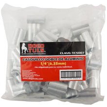 25pz Casquillo Aluminio Doble 5/16" Dogotuls - Dogotuls - vista lateral