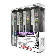 Pack 12 Tubos Puntillas Zebra Hb 0.5mm 12 Puntillas C/ Tubo - Zebra