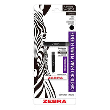 5 Cartuchos Repuesto Pluma Fuente V-301 Zebra Tinta Negra - Zebra - detalle
