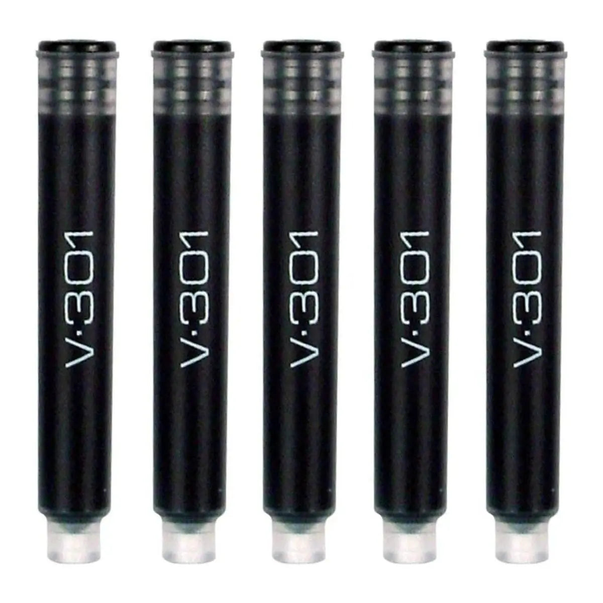 5 Cartuchos Repuesto Pluma Fuente V-301 Zebra Tinta Negra - Zebra