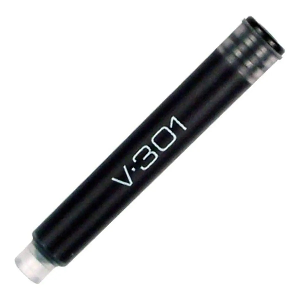 5 Cartuchos Repuesto Pluma Fuente V-301 Zebra Tinta Negra - Zebra - vista lateral
