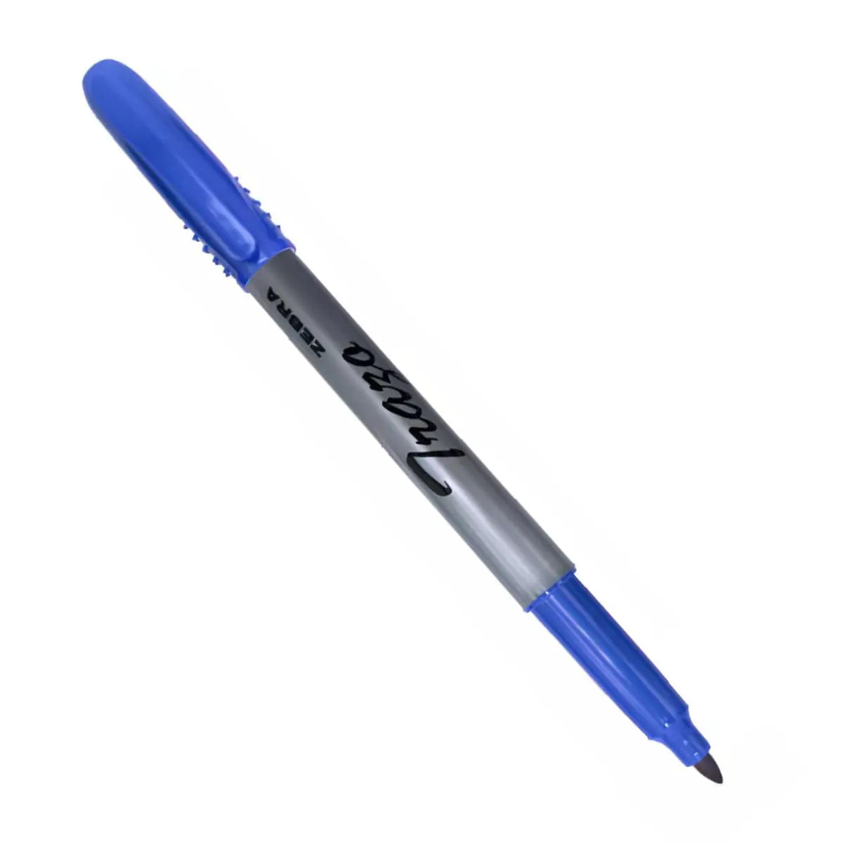 Marcador Tinta Permanente Zebra Punto Fino Azul Escolar - Zebra - detalle