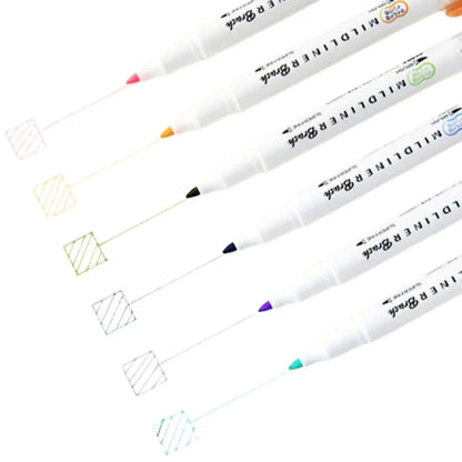 15 Marcadores Mildliner Brush Pen Zebra Doble Punta Pincel - Zebra - vista lateral