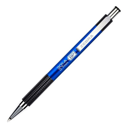 Boligrafo Retractil F-301 A Zebra Punto Fino 0.7 Mm Azul - Zebra - vista lateral
