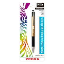 Boligrafo Retractil F-301 A Zebra Punto Fino 0.7 Mm Oro - Zebra - detalle
