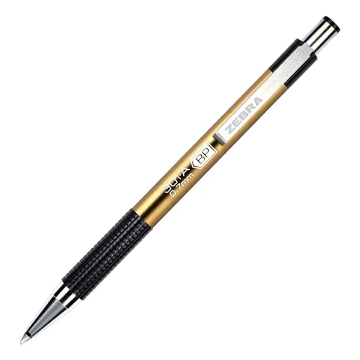 Boligrafo Retractil F-301 A Zebra Punto Fino 0.7 Mm Oro - Zebra