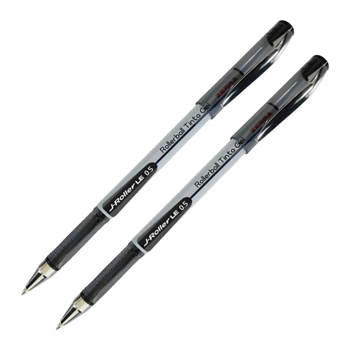 2 Boligrafos Gel J-roller Le Zebra Tinta Negra 0.5 Mm - Zebra
