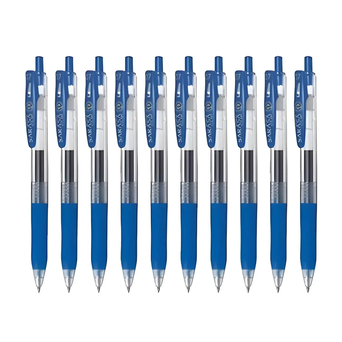 12 Plumas Sarasa Gel Azul P/ Medio Zebra - Zebra - detalle