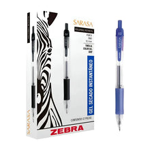 12 Boligrafo Sarasa fino Azul Zebra - Zebra - vista trasera