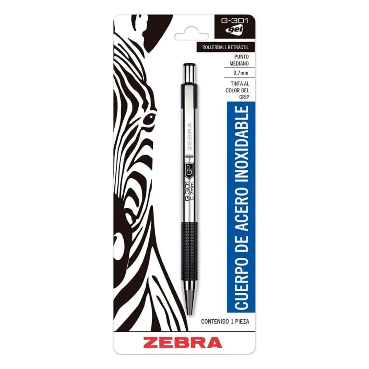 Boligrafo Gel Retractil G-301 Zebra Tinta Negra 0.7 Mm - Zebra - accesorios