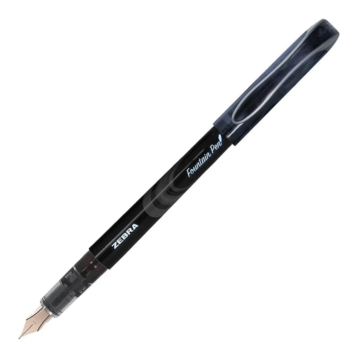 Pack 12 Pluma Fuente Z Fountain Pen Zebra Punta Metal Negro - Zebra