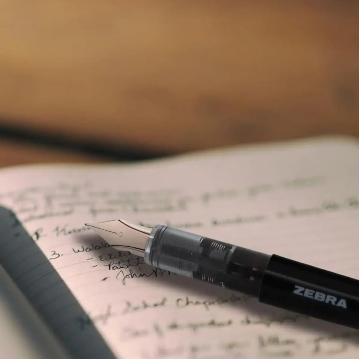 Pack 12 Pluma Fuente Z Fountain Pen Zebra Punta Metal Azul - Zebra - detalle