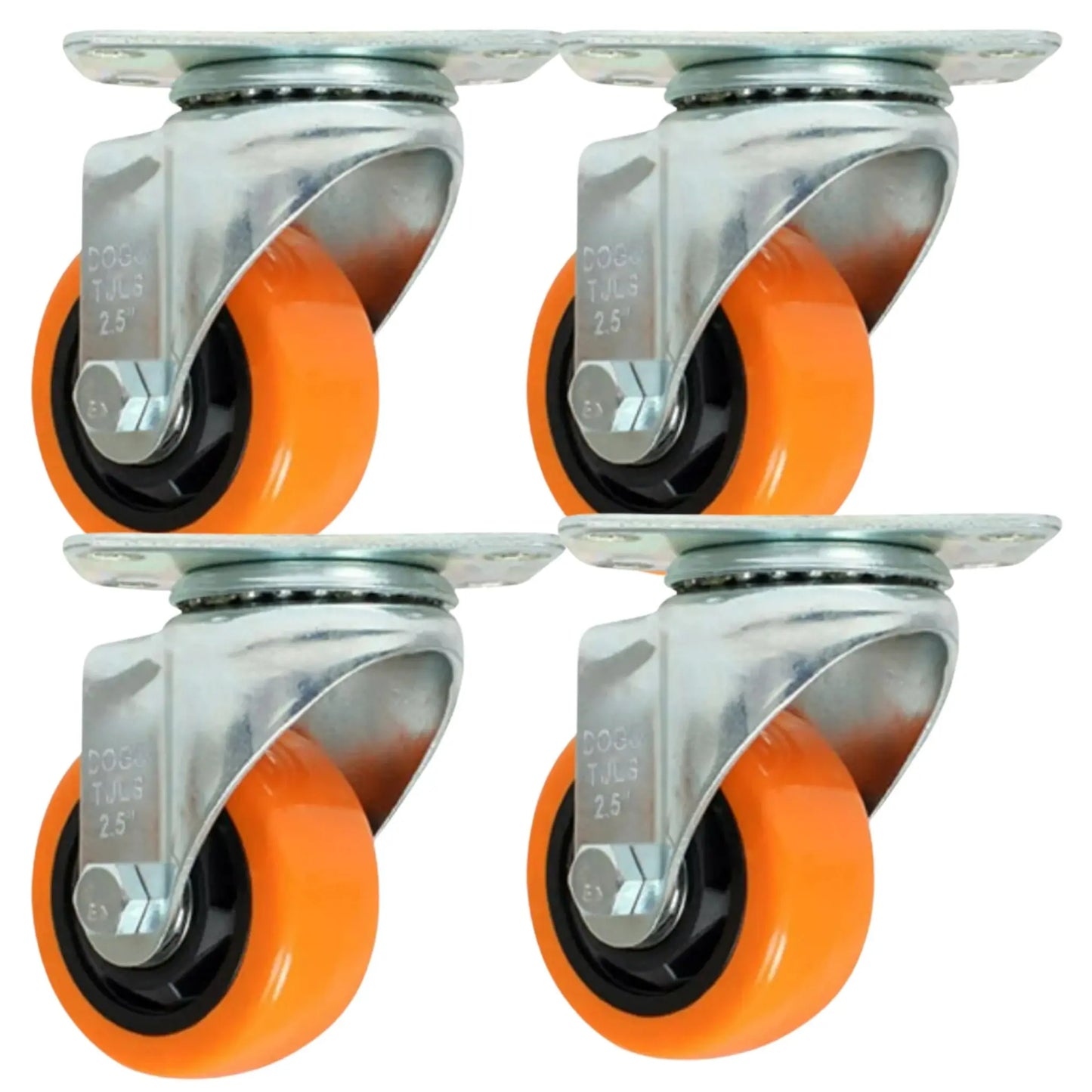 RODAJA PVC NARANJA GIRATORIA 2 1/2" - Dogotuls