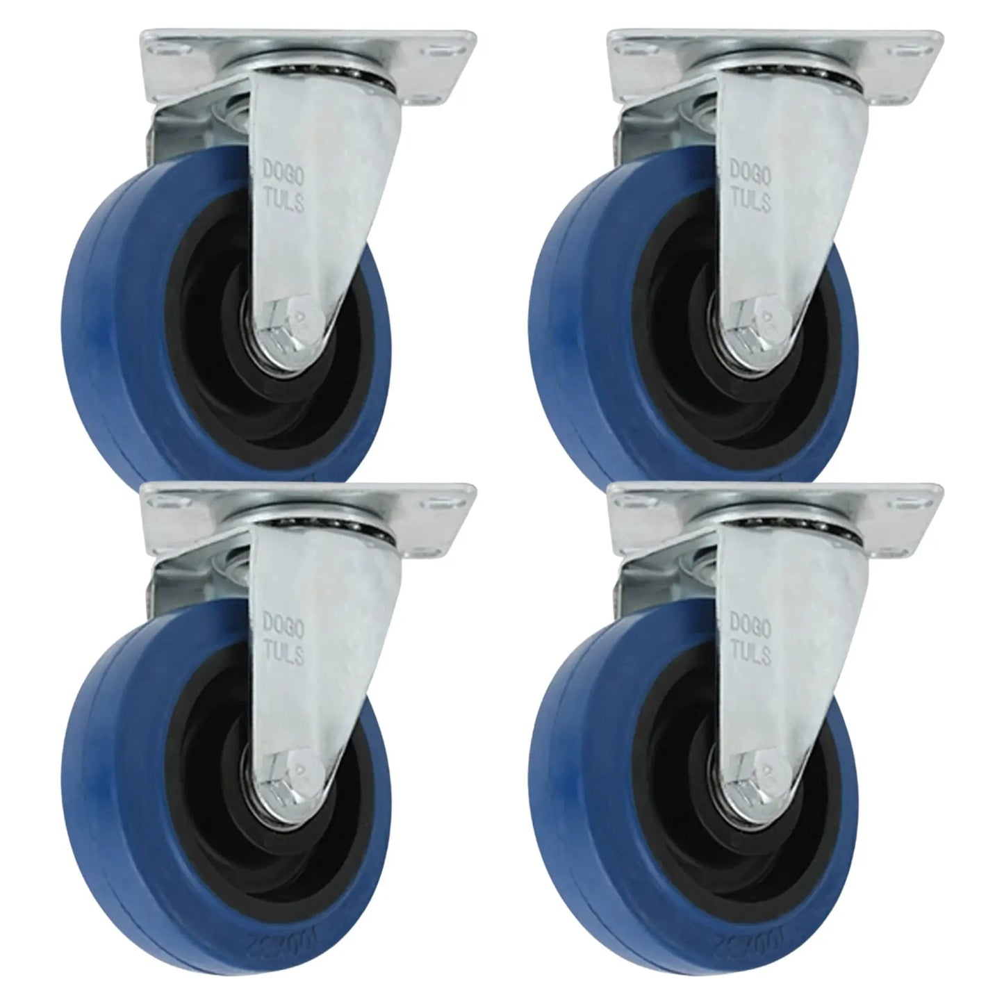 RODAJA GOMA ELASTICA AZUL GIRATORIA 3" - Dogotuls