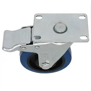4 Pzs Rueda Goma Elastica Giratoria Dogotuls Rodaja Azul 4´´ - Dogotuls - vista lateral