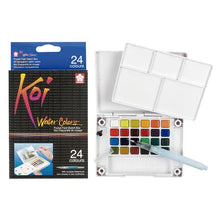 Sakura XNCW-24N, 24 Assorted Watercolors Field Sketch Set with Brush - Sakura - vista lateral