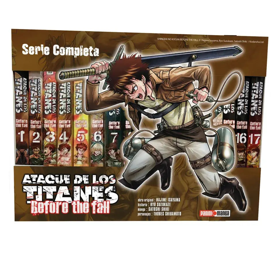 Box Set Ataque De Los Titanes Before The Fall Manga Panini - Panini