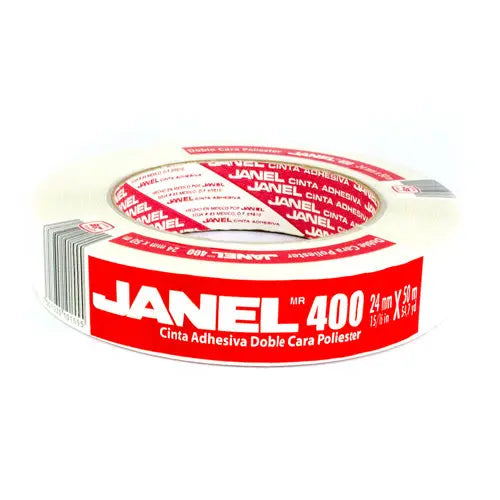 Cinta Adhesiva Doble Cara 400 Poliester 18mmx50m Janel - Janel