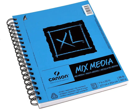 Block Sketchbook Dibujo Canson Xl Mix Media Cuaderno 18 X 25 - Canson