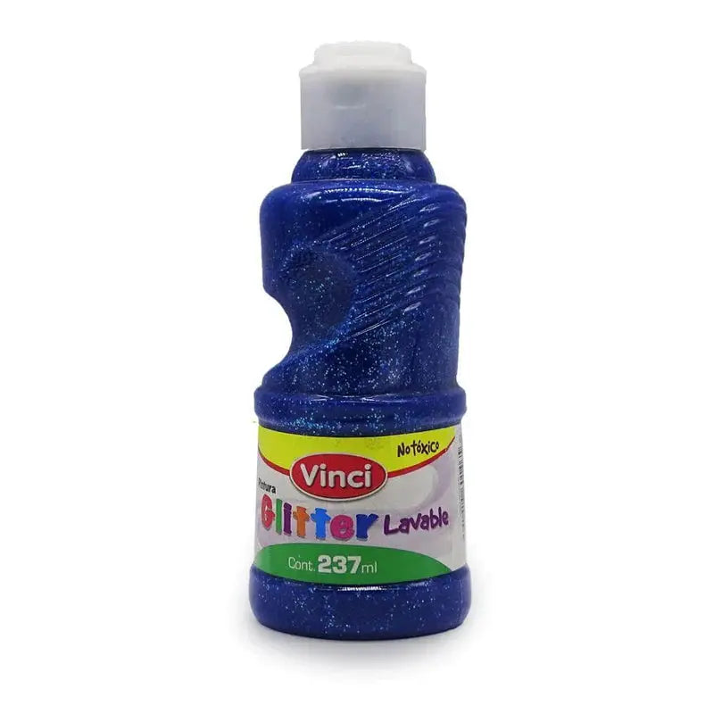 Pintura para Dedos Glitter Lavable Vinci Colores Surtidos 237ml - marchante.shop